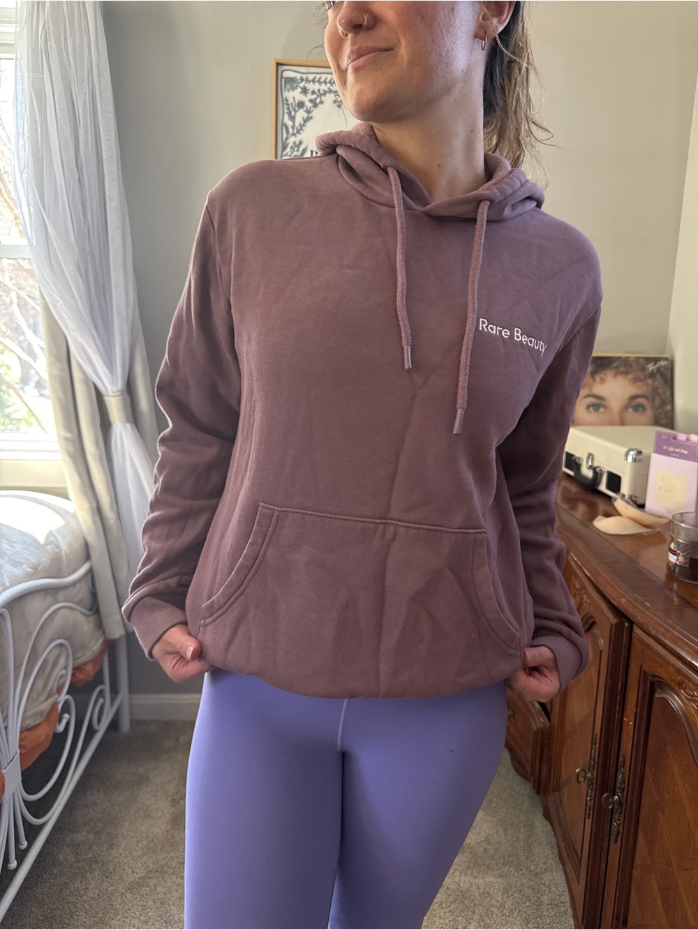 Rare Beauty Dusty Mauve Hoodie